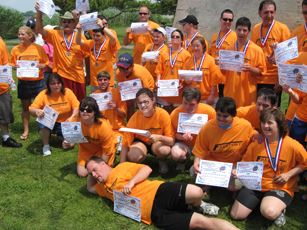 Athletes group photo